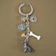 Key Chain German Shepherd Dog with 5 Charms