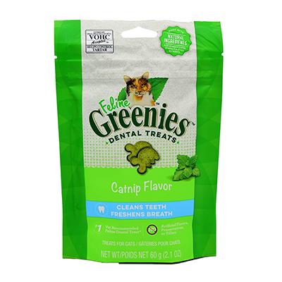 Feline Greenies Catnip Flavor Dental Treats For Cats 2.1 oz