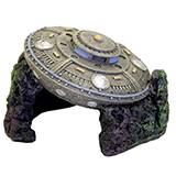 Exotic Environments Crashed UFO Cave Aquarium Ornament