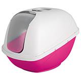 Cat Pan Enclosed Jumbo Litter Box Pink and Pearl