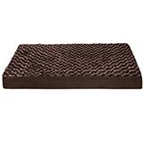 Deluxe Orthopedic Pet Cushion Chocolate 20 x 30-inch