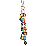 A & E Happy Beaks Made in America Bagels and Bell Bird Toy