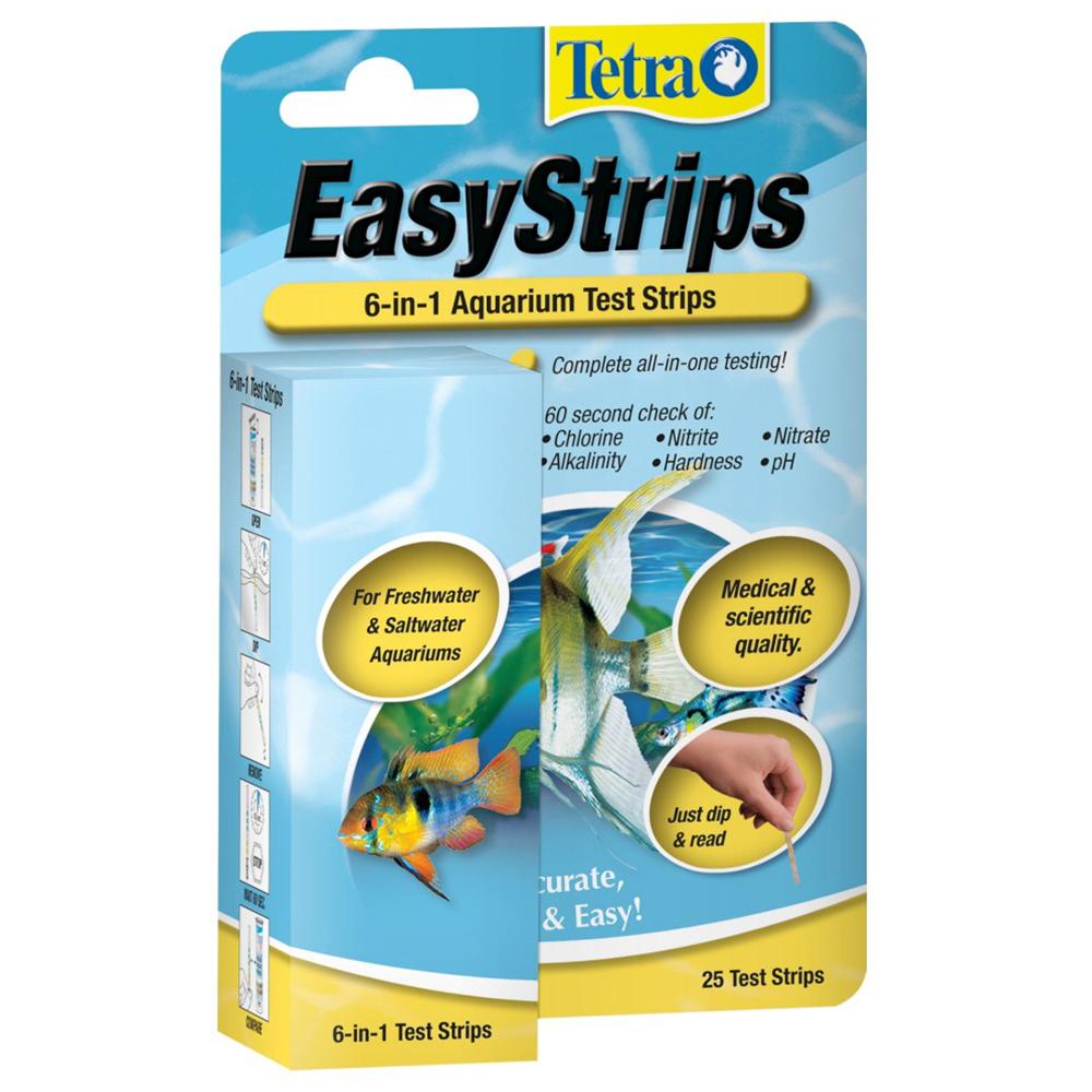 Tetra 6 In 1 Easy Aquarium Test Strips 25ct