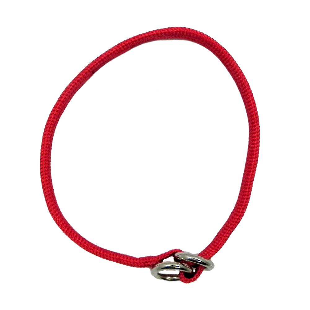 Nylon Dog Choke Red Collar 24in
