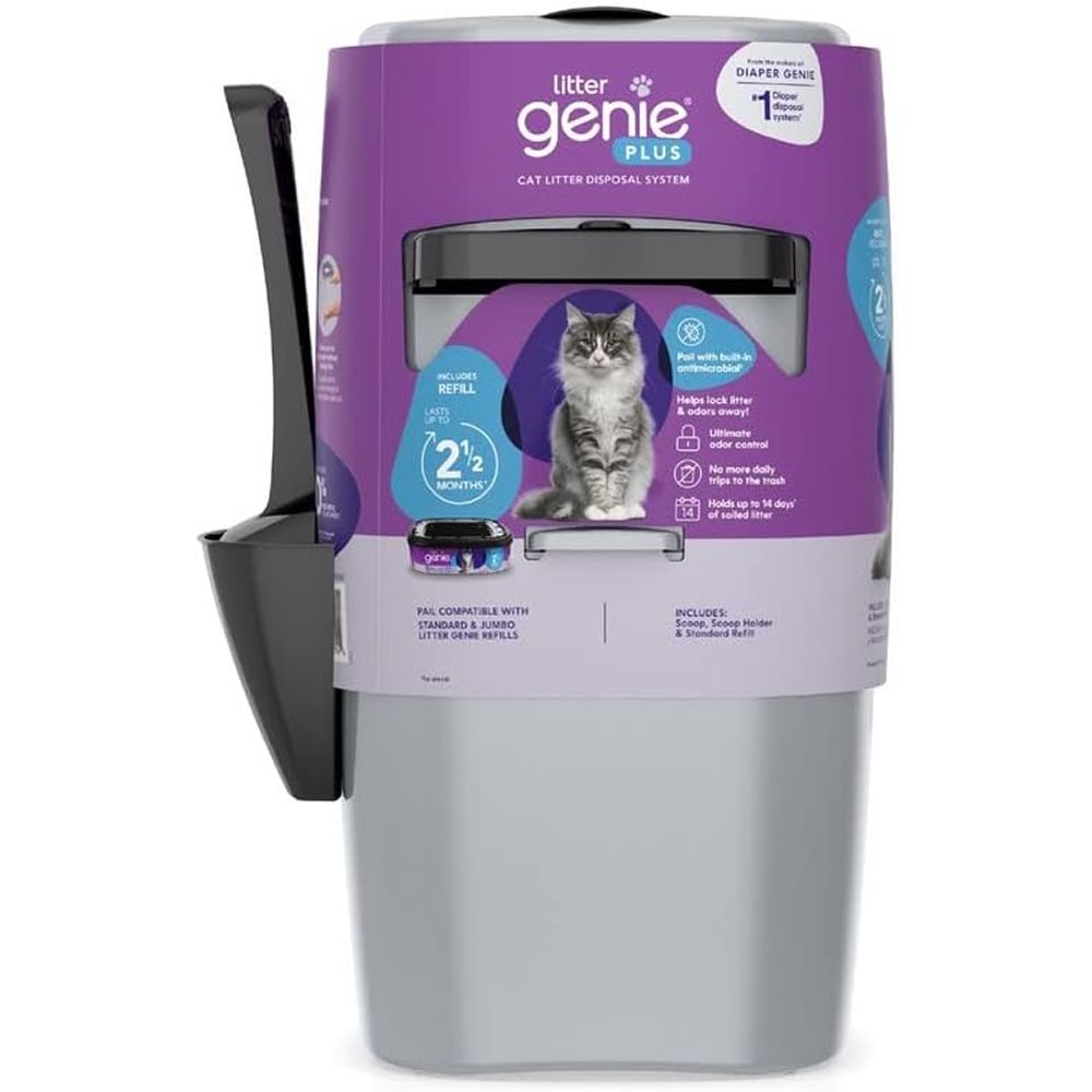 Litter Genie Plus Silver Cat Litter Disposal System