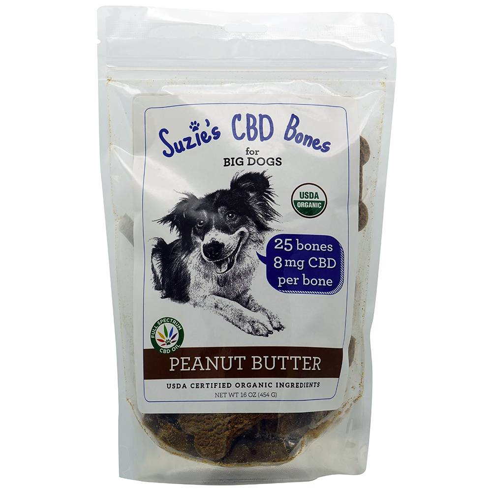 Suzies CBD Dog Treats PB 25ct