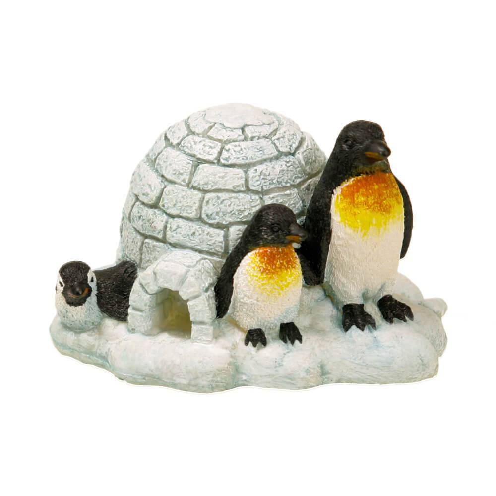 Exotic Environments Peguin Island Igloo Aquarium Ornament