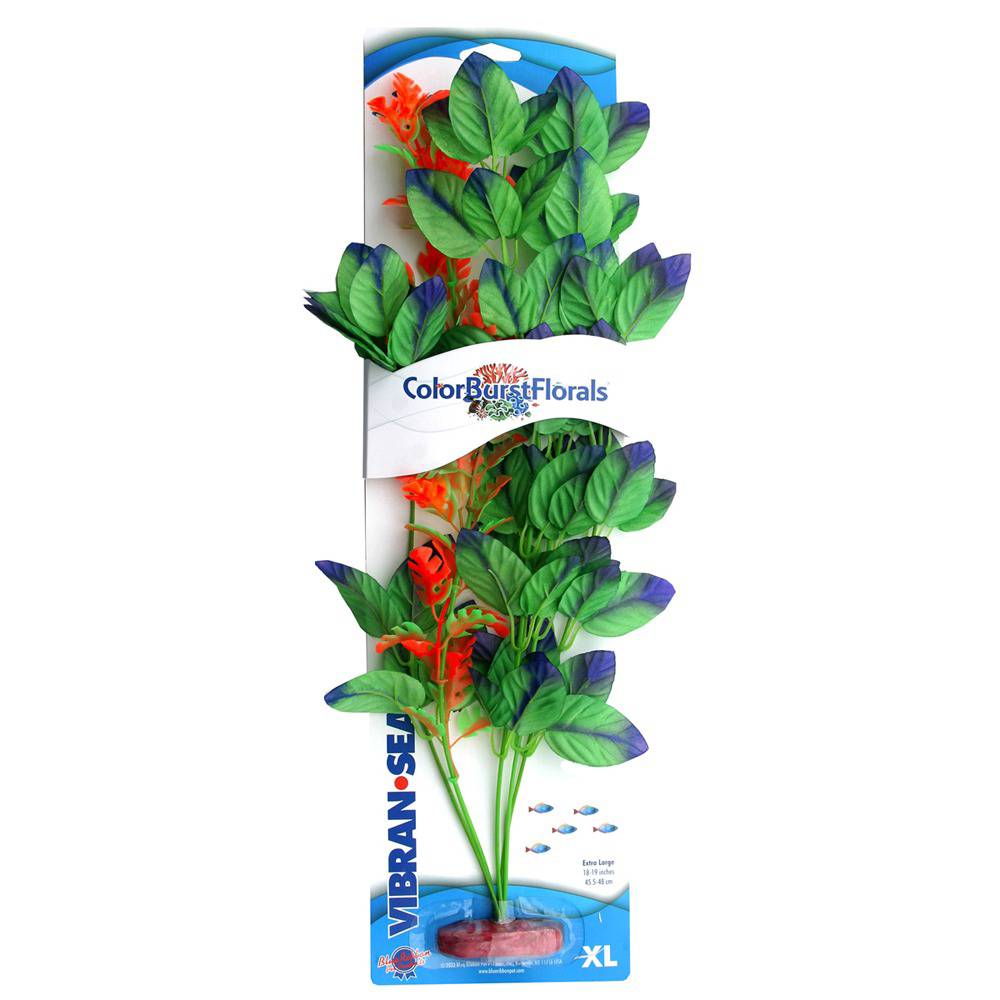 Colorburst Melon Leaf XLarge Silk Aquarium Plant