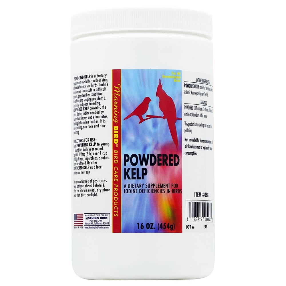 Morning Bird Products Powdered Kelp for Birds 16oz