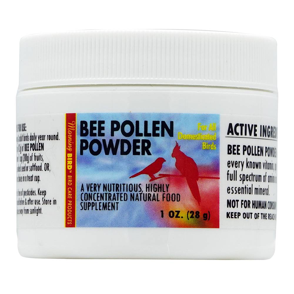 Morning Bird Superfood Bee Pollen Powder for Brids 1oz