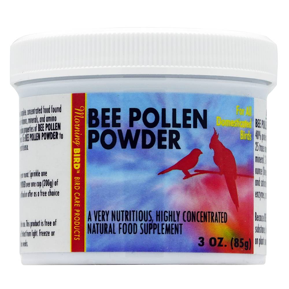 Morning Bird Superfood Bee Pollen Powder for Brids 3oz