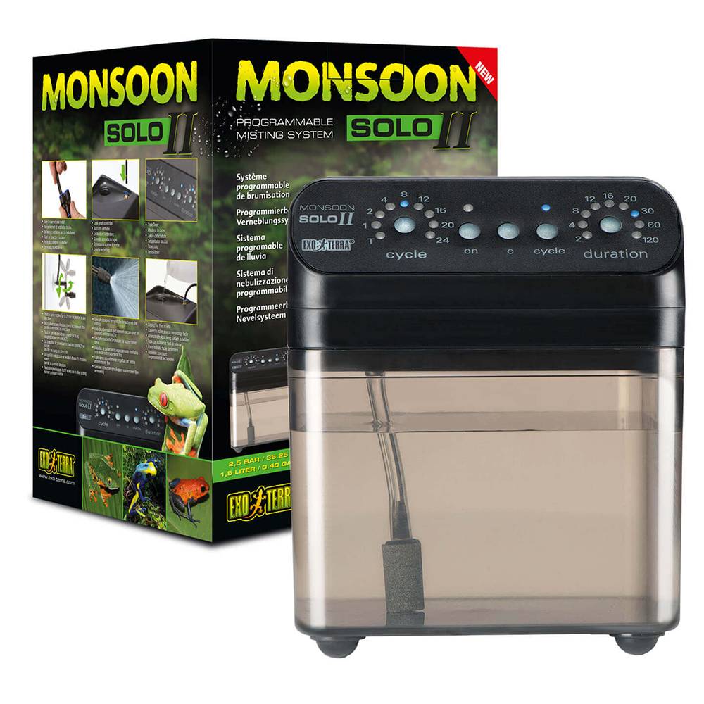 ExoTerra Monsoon Solo II Programmable Misting System 