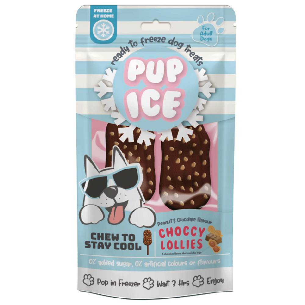 Pup Ice PB Chocolate Frozen Dog Treat 2pk