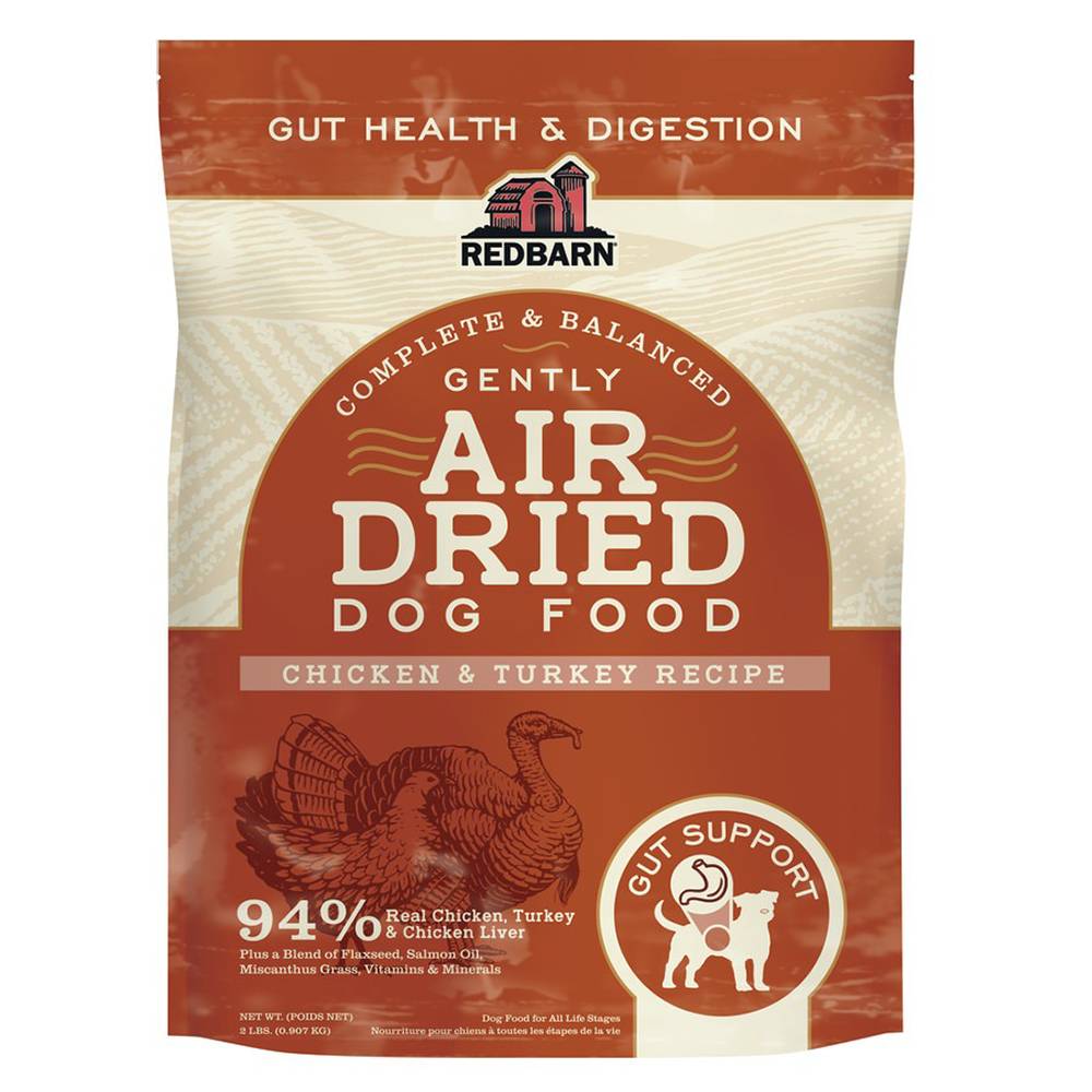 RedBarn Air Dried Gut Health Chicken and Turkey Dog Food 2lb