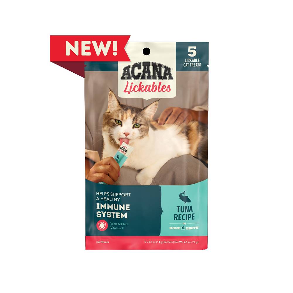 Acana Cat Lickables Tuna 5ct Treat 2.50oz