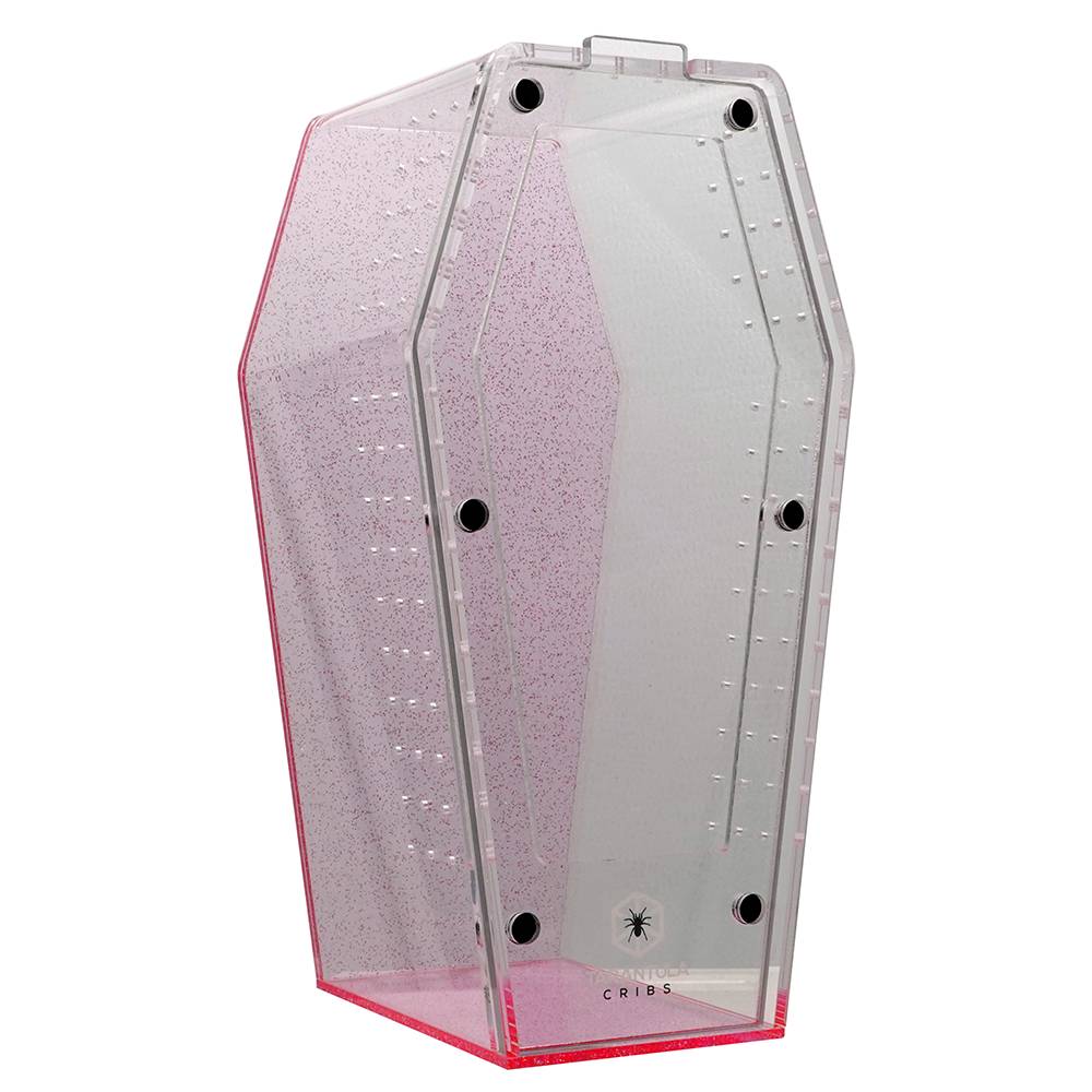 Tarantula Cribs Coffin Crib Medium Pink Glitter 10x5x5