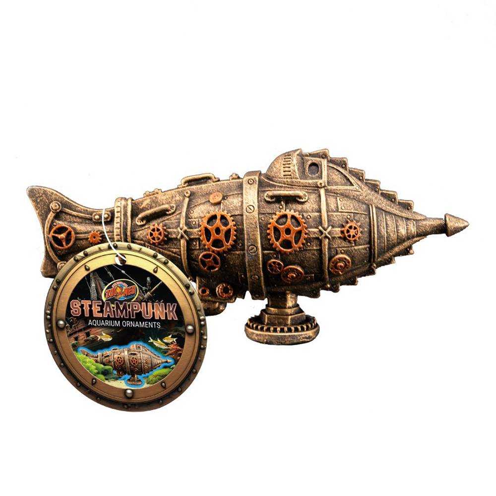 ZooMed Steampunk Submarine Aquarium Ornament