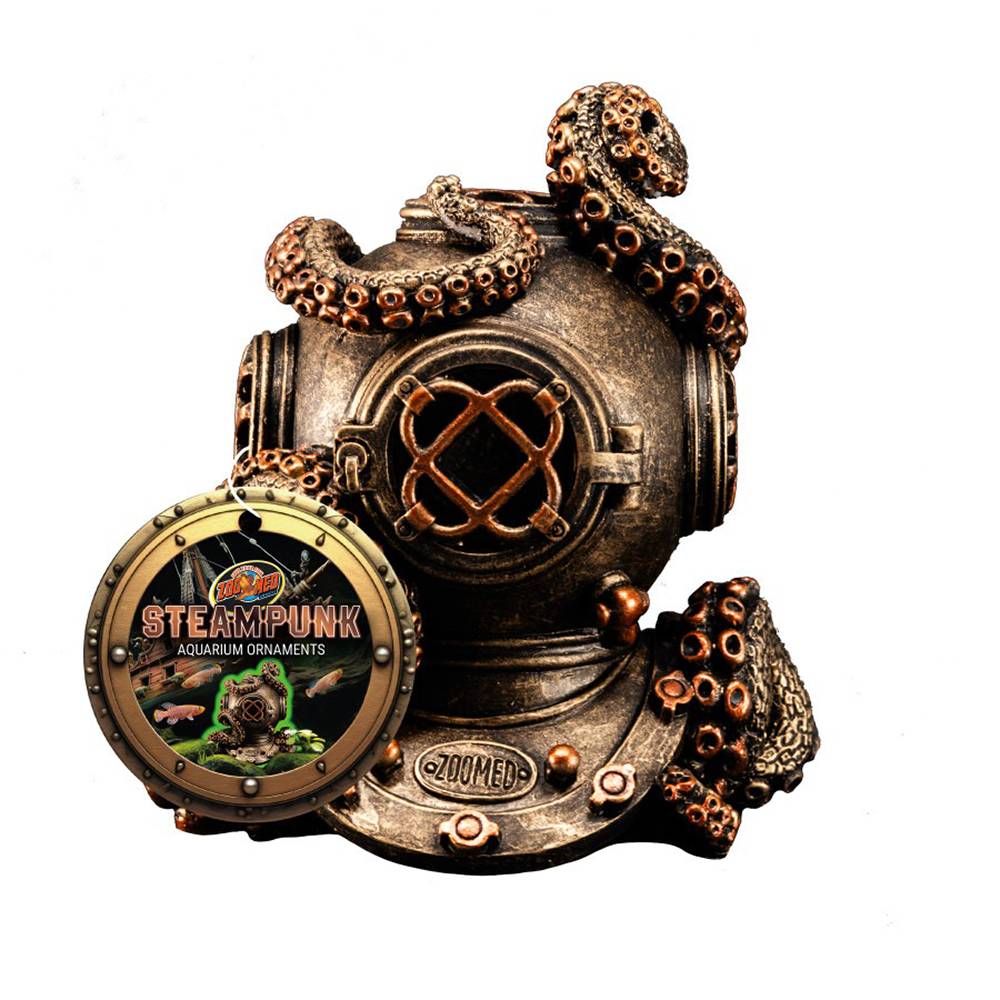 ZooMed Steampunk Dive Helmet Aquarium Ornament