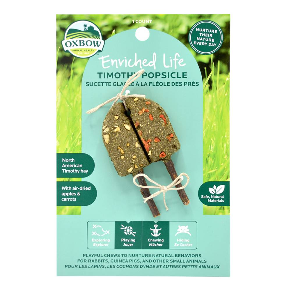 Oxbow Enriched Life Timothy Popsicle Small Animal Chew