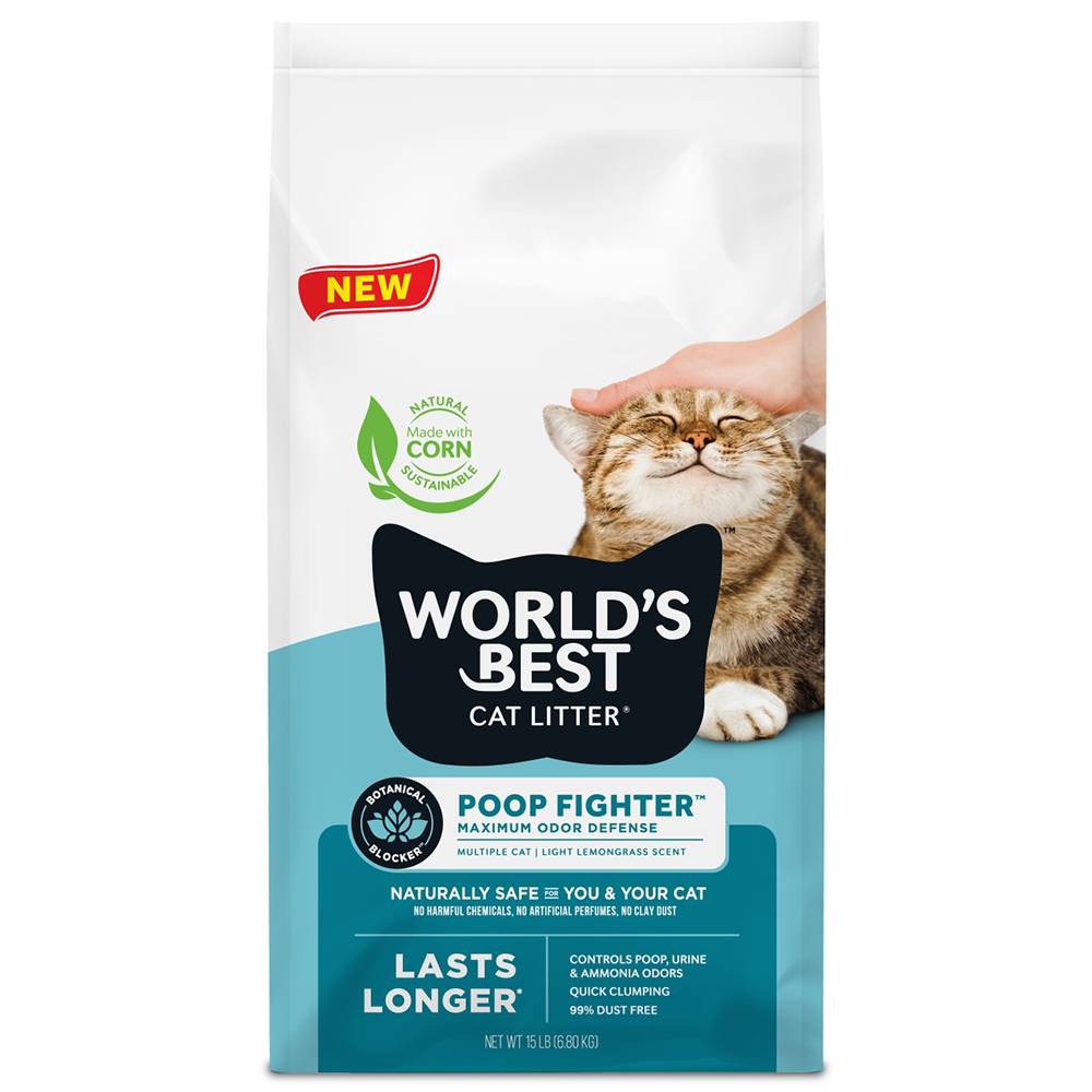 World's Best Poop FIghter Max Odor Defense Cat Litter 15Lb