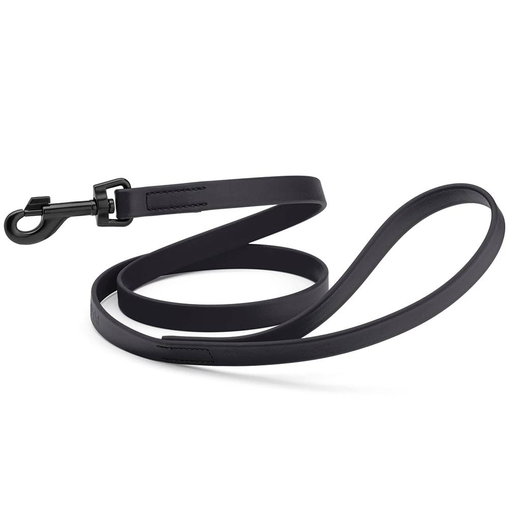 Biothane Waterproof Leash Black 6ft x 3/4 inch