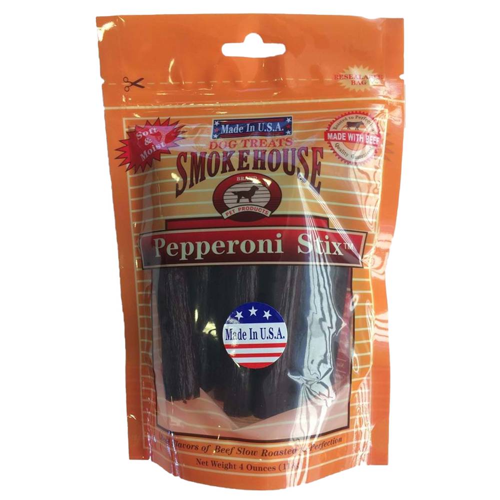 Smokehouse Pepperoni Stix 4oz Dog Treat