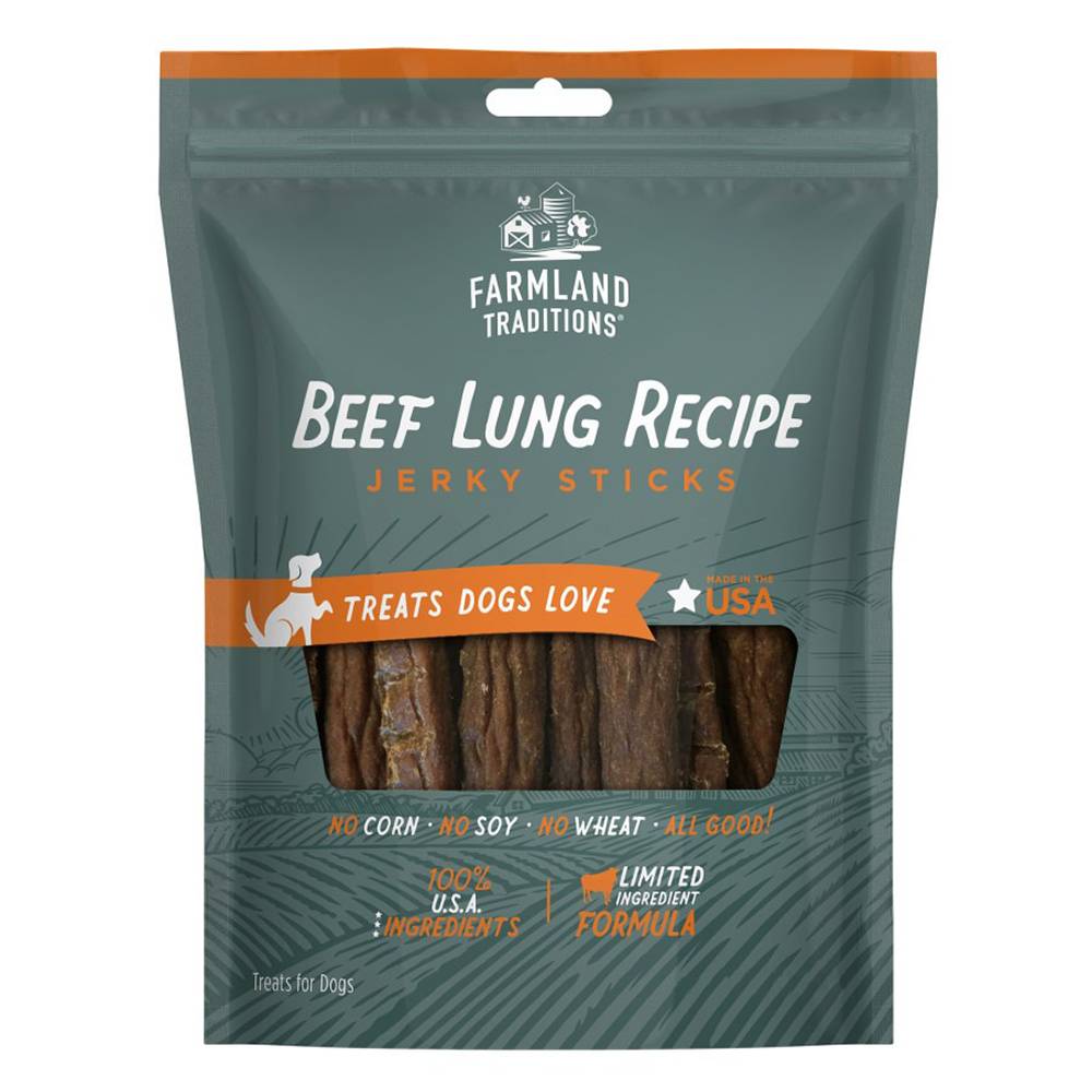 Farmland Traditions Beef Lung Sticks Dog Treats 8.2oz