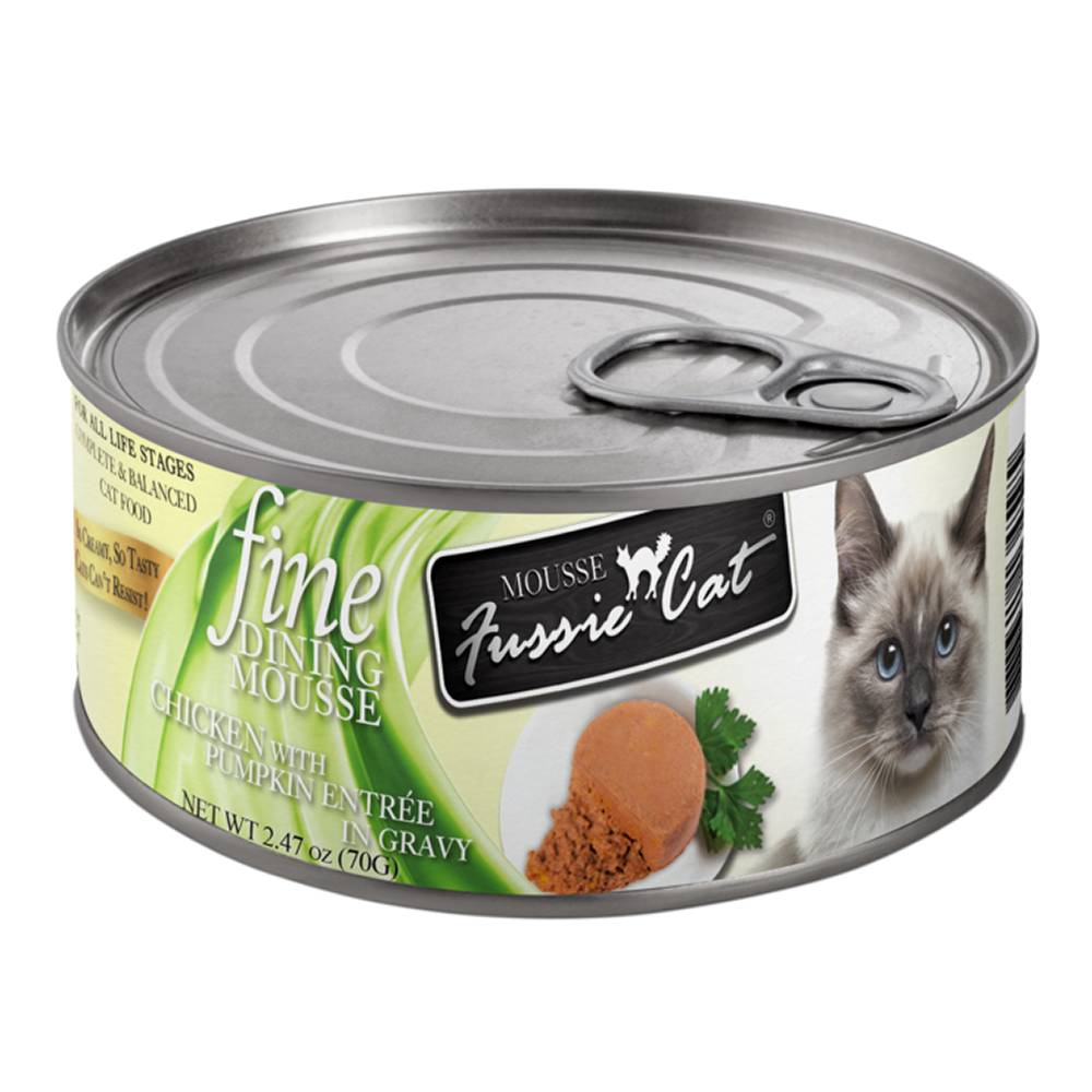 Fussie Cat Mousse Chicken and Pumpkin 2.47oz Case