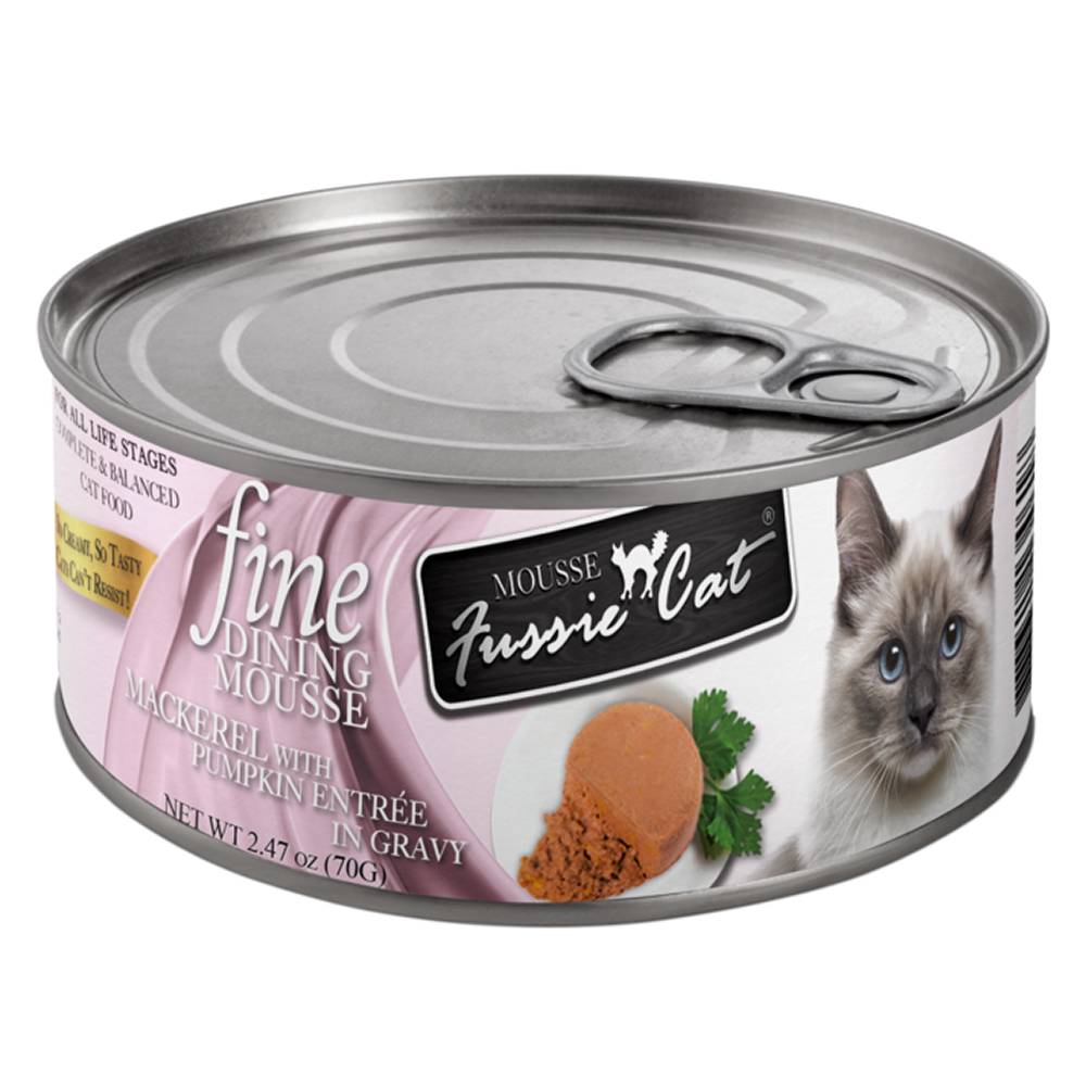 Fussie Cat Mousse Mackerel and Pumpkin 2.47oz Case