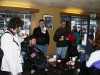 left-to-right around
table: Bob O'Brien, Rocky Lhotka, Robert Scoble, Allan Colby, Robert Brisson and Mary Johnson
at Starbuck's before the Saturday bus trip